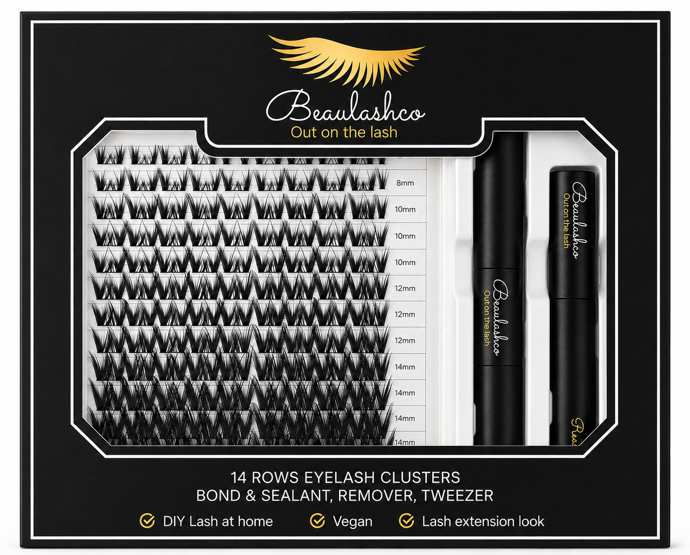 Vamp Lash DIY Cluster Lashes 8-16mm Full Lash Kit